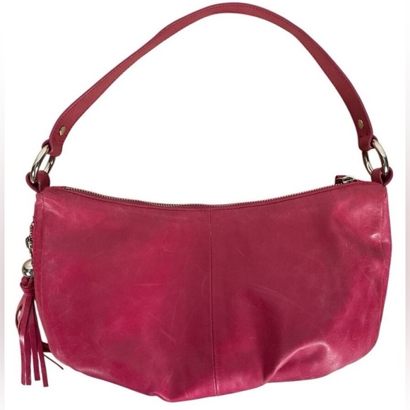 Elegant HOBO Pink Leather Shoulder Bag - Picture 3 of 5